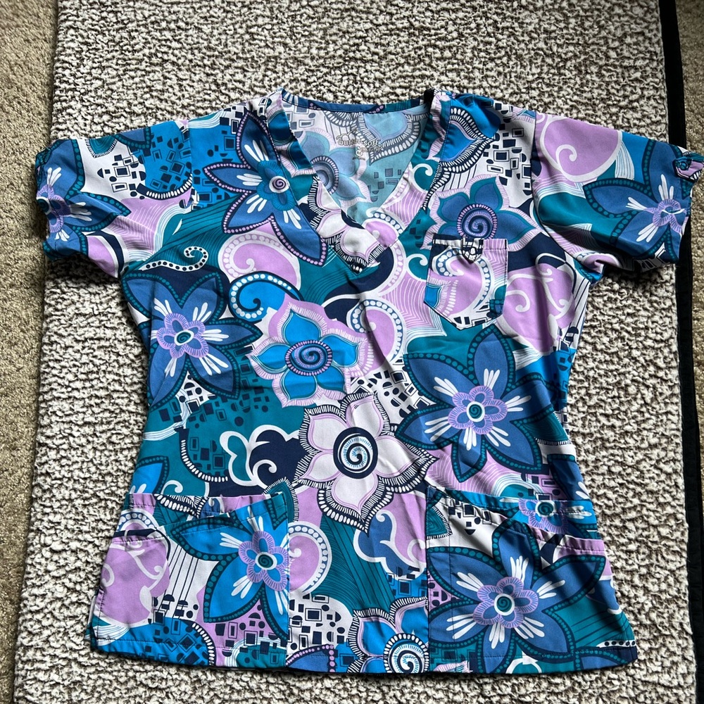 Uniform Advantage butter-soft ladies scrub top.
